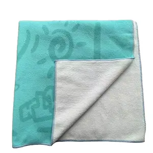 Custom Printed Square Novelty Folding Aesthetic Compressed Roll Favors Beach Towel