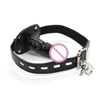 HMJ Vente en gros Jouets sexuels pour adultes Couple Gay Homme Femme Jouets en cuir PU Boule sexuelle Bâillon Jouets à thème SM Produit sexuel