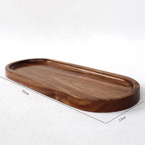 Vendita calda stoviglie rettangolari e rotonde per servire incisione in legno di faggio Set di piatti da cucina - Product Image 2