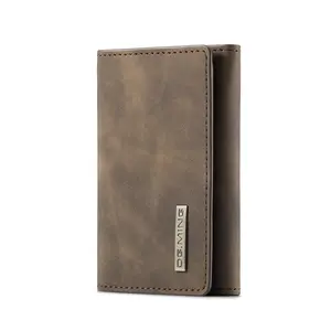 Men Genuine Leather Minimalist Ultra Slim Card Holder Wallet Rfid Front Pocket Wallet For Man wallet with card holder Money Clip