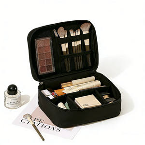 Nouvelle Trousse de Toilette Portable en Tissu Oxford avec Séparateurs pour Voyage et Extérieur – Sac de Rangement pour Outils de Beauté - Product Image 4