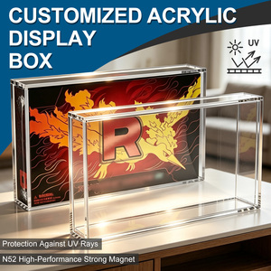 Custom UV Protection Acrylic Display Box N52 Magnet <strong>Card</strong> <strong>Game</strong> ETB <strong>Case</strong> Collectible Protector - Product Image 1