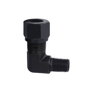 Dobladora de Tubos Hidráulica de Alta Presión Huihong, Conector Roscado de 90 Grados de Acero al Carbono con Tratamiento de Oxidación Negra - Product Image 1