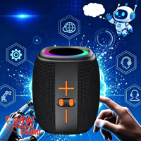 Sistem Audio Model AI Canggih, Speaker BT Suara Pintar, Subwoofer Bass Berat Berdaya Tinggi, Audio Mini Portabel untuk Penggunaan Luar Ruangan dan di Rumah