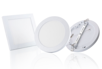 Spot lumineux Led ultramince circulaire ou carré encastrable pour le plafond, luminaire de plafond, montage en Surface, 6/9/12/18W, 24W
