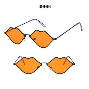 トレンディな小さめリップ型レトロ女性用サングラス、キス型サングラス - Product Image 4