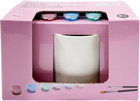 Kit de peinture pour tasses en céramique à personnaliser, certifié CE, non toxique, ensemble d'artisanat de poterie DIY pour enfants et adultes, usine OEM ODM