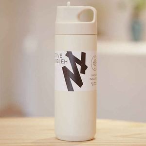 Minimalist Stainless Steel Vacuum Tumbler <b>Double</b> <b>Wall</b> Insulated With Lid Travel Water Bottle - Product Image 1
