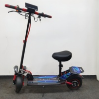 Arazi Tipi Hızlı Yetişkin 10 İnç Lityum Bataryalı Çift Motorlu Elektrikli Scooter, Ön ve Arka Amortisörlü ve Flaşörlü
