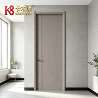 Portes intérieures en bois massif composite polymère sur mesure, design moderne pour appartement, chambre, salle à manger, hôtel, salle de bain, villa, école