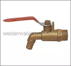 Grifo de barril multifuncional de doble bola para baño y jardín, con dos manijas y dos entradas, de latón. - Product Image 3