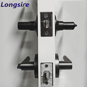 Stainless Steel Tubular Leverset Lock Adjustable <strong>Latch</strong> Bolt Lever Door Lock Interior Privacy Bedroom Door <strong>Handle</strong> Lock Set - Product Image 5