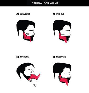 RTS – modèle de mise en forme de la barbe pour hommes, peigne Transparent pour hommes, outil de beauté, modèle de coupe de barbe, <span class=keywords><strong>coiffure</strong></span>, <span class=keywords><strong>2023</strong></span> - Product Image 6