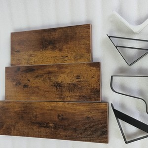 Mdf <b>Wall</b> <b>Shelf</b> Rectangle <b>Wall</b> <b>Mounted</b> Storage <b>Shelf</b> For Behind Doors On <b>Walls</b> Distressed Retro Color - Product Image 2