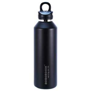 Una mano Fácil de abrir Botellas de acero inoxidable aisladas Deportes al aire libre Camping Senderismo Botella de agua - Product Image 4