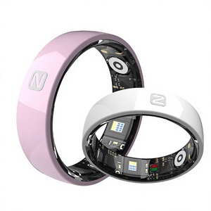 แหวนสมาร์ทควบคุมการเข้าถึงด้วย NFC มัลติฟังก์ชั่น 5 ATM กันน้ำ เซรามิก วัดอัตราการเต้นของหัวใจ วัดออกซิเจนในเลือด สำหรับผู้ชาย ผู้หญิง แหวนอัจฉริยะ - Product Image 1