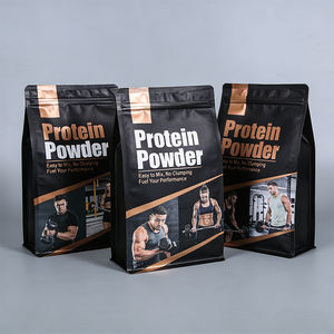 Bolsa de Embalaje de <span class=keywords><strong>Alimentos</strong></span> de Plástico Reutilizable a Prueba de Humedad con Impresión Personalizada, Bolsa de Pie para Proteína de Suero en Polvo - Product Image 3
