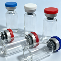 Flacon en verre stérile de 10 ml pour injection, flacon en verre vide scellé avec bouchon en aluminium pour l'emballage esthétique et pharmaceutique