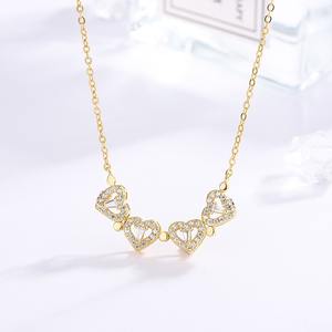 Nabest impermeable 925 plata esterlina completo Zirconia trébol collar mujeres apertura y cierre Colvers gargantilla joyería de la suerte - Product Image 3