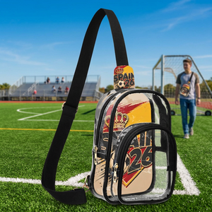 Bolsa Bandolera Personalizada con Estampado, Impermeable, de PVC, con Cierre de Cremallera, para Deportes y Uso al Aire Libre - Product Image 1