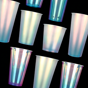 Gobelets jetables haut de gamme 12oz 9oz à paillettes dorées, verres à vin épais pour desserts, pour fêtes, célébrations, rassemblements, personnalisables avec <span class=keywords><strong>nom</strong></span> - Product Image 1