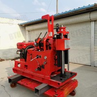 Foreuse carottière - Type XY-2, profondeur 300m, 8 vitesses + 2 marche arrière, palan 60kN, système à double mandrin, diesel 30kW, pièces modulaires 140kg