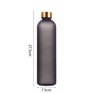 Bouteille d'eau Kecolove 1000 ml, personnalisable, pour le sport, la salle de sport, avec suivi de l'hydratation par heure, finition mate, cadeaux - Product Image 6