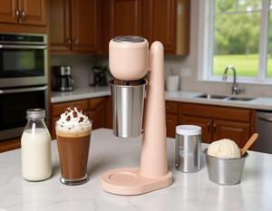 Macchina del frappè dell'acciaio inossidabile per la famiglia miscelatore della bevanda per i frullati del caffè del latte, macchina elettrica del Milkshake elettrodomestico della cucina - Product Image 2