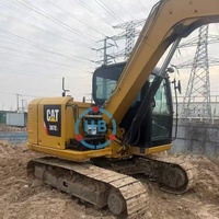 Mini-excavatrice sur chenilles Caterpillar d'occasion à bas prix, modèle 307E2 2018, 7 tonnes, avec moteur hydraulique et boîte de vitesses