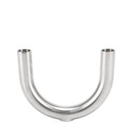 Fabricant de raccords de tuyauterie sanitaires en acier inoxydable 304 316L Soudage à 180 degrés Raccord en T à trois voies de type U