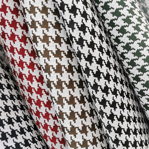 High Quality Textile Curtains Fabric Yarn Dyed Swallow Houndstooth <strong>Check</strong> 100% Polyester Fabrics for Clothing - Product Image 3