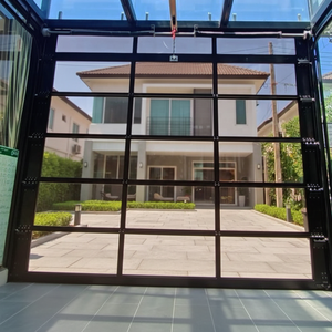 Portes de <span class=keywords><strong>garage</strong></span> en aluminium et verre, portes de <span class=keywords><strong>garage</strong></span> sectionnelles transparentes, portes de <span class=keywords><strong>garage</strong></span> sans cadre à vue complète, sur mesure - Product Image 4