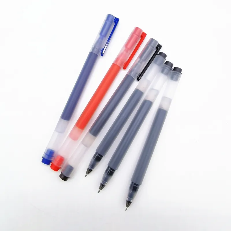 Customized Logo 3 Colors Gel Pen 0.5mm Promotion Gel Pen Quick-drying Gel Pen with High Quality