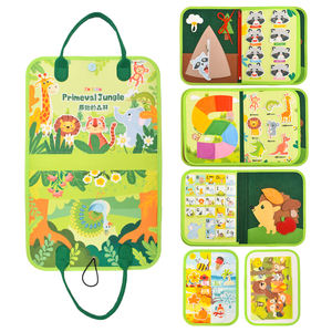 Tableau d'activités Montessori en feutre silencieux, certifié ASTM, à motif animalier, pour tout-petits, idéal pour les voyages en extérieur, vente en gros sur mesure - Product Image 2