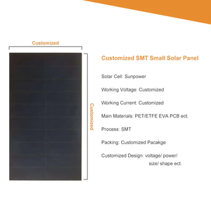 Venta de fábrica, pequeño SMT personalizado, 1,3 W, 1,2 W, 5,5 V, 5V, células IBC monocristalinas, Mini ETFE, PCB, paneles solares DIY para enseñanza y educación - Product Image 2