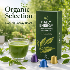 Capsules de Matcha de Qualité Cérémonielle Spécialisées Compatibles avec les Machines Nespresso, Capsules de Thé Vert Bio en Gros - Product Image 1