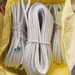 Cordón de Macramé Ecológico de Alta Tenacidad de 5 <span class=keywords><strong>mm</strong></span> de Color Personalizado, <span class=keywords><strong>Cuerda</strong></span> de Algodón Blanca Trenzada y Retorcida - Product Image 2