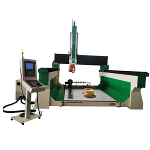 5 eixos artech CNC 3000*5000mm de tamanho grande fresadora cortador de espuma CNC de 5 eixos com produtos rotativos