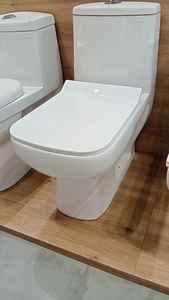 Inodoro de Cerámica de Una Pieza Dunlin, con Doble Descarga, Moderno, para Baño de Villa, Escuela, Baño Público, Uso en Hoteles - Product Image 2