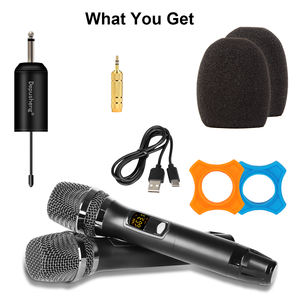 Micrófono Dinámico Inalámbrico UHF Profesional W5, Patrón Cardioide, Construcción Metálica, para Conferencias y Enseñanza - Product Image 6