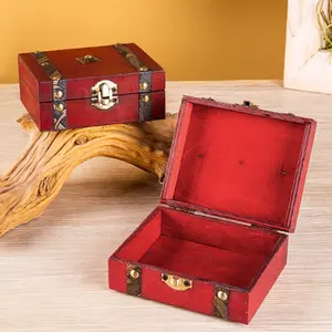 Customizable Vintage MDF Wooden Storage Box Creative Engraved Jewelry Furnishings Gift Packaging Artistic Love Theme Model