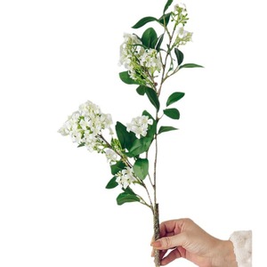 Bouquet de fleurs artificielles en soie, feuilles vertes blanches, décoration intérieure, décoration de la maison, style nordique, arrangement de table pour salon - Product Image 5