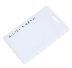 Low cost Contactless HF blank white PVC rfid card 13.56mhz access control cards suppliers