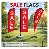 Drapeau publicitaire extérieur personnalisé en forme de plume, bannière promotionnelle imperméable en tissu polyester – Points forts de vente