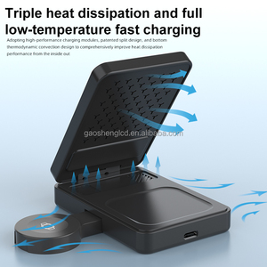 2025 3 en 1 Station de charge sans fil 15w 3 en 1 Cube pliable rotatif <span class=keywords><strong>chargeur</strong></span> sans fil support de charge magnétique pour iPhone - Product Image 6