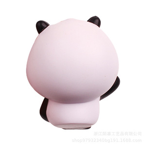 Jouet anti-stress en forme de panda, en plastique, dessin animé, rond, mignon, accessoire de décoration de table - Product Image 1
