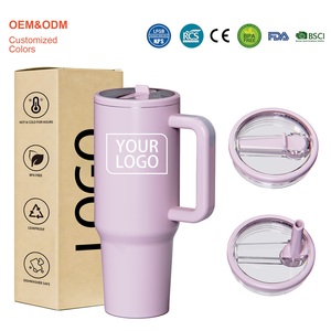 Vaso de Viaje Personalizado de Acero Inoxidable de 40 oz, de Lujo, Libre de BPA, Aislado al Vacío, con Asa, para Exteriores, con Logotipo Impreso, para Café - Product Image 4