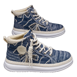 Shelby High-Top Lace-Up Men's 2025 Autumn New Trendy Versatile Thick-Soled <b>Height</b>-<b>Increasing</b> Wear-Resistant Outdoor Casual - Product Image 1
