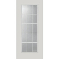 Portes extérieures pré-assemblées en fibre de verre à double vitrage pour maisons, portes d'entrée extérieures avec volets roulants et mini stores
