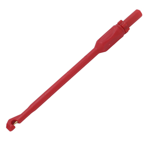 J.30036 Sonde de test à aiguille pour multimètre avec prise 4 mm, crochet de test pour réparation automobile, aiguille de test de circuit, rouge - Product Image 3